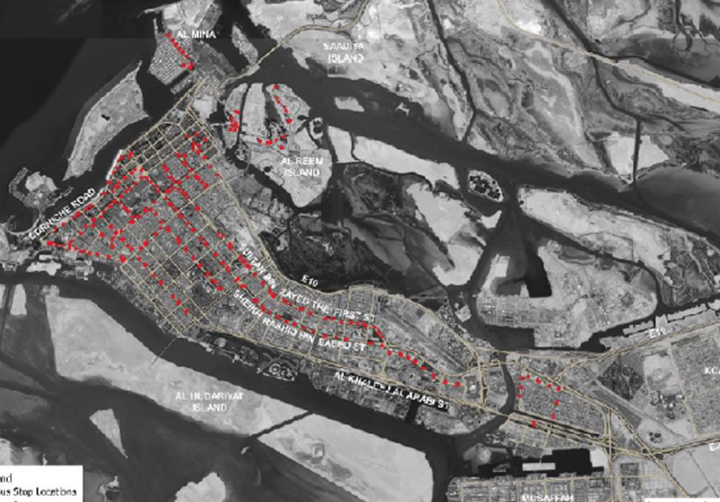 Pedestrian Improvements around Bus Stops and Pedestrian Crossings in Abu Dhabi